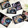 6Pcs Moon Butterfly Diamond Painting Greeting Card Diamond Handmade Card