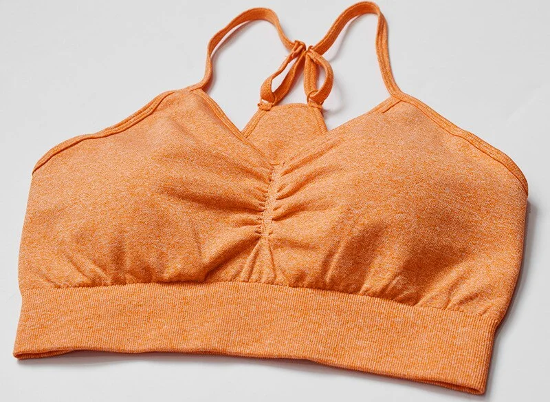 SVOKOR Push Up Bra for Women Fitness Gym Underwear Shockproof Sexy High Waist Bras Running Females Back Cross Crop Tops 12 Color