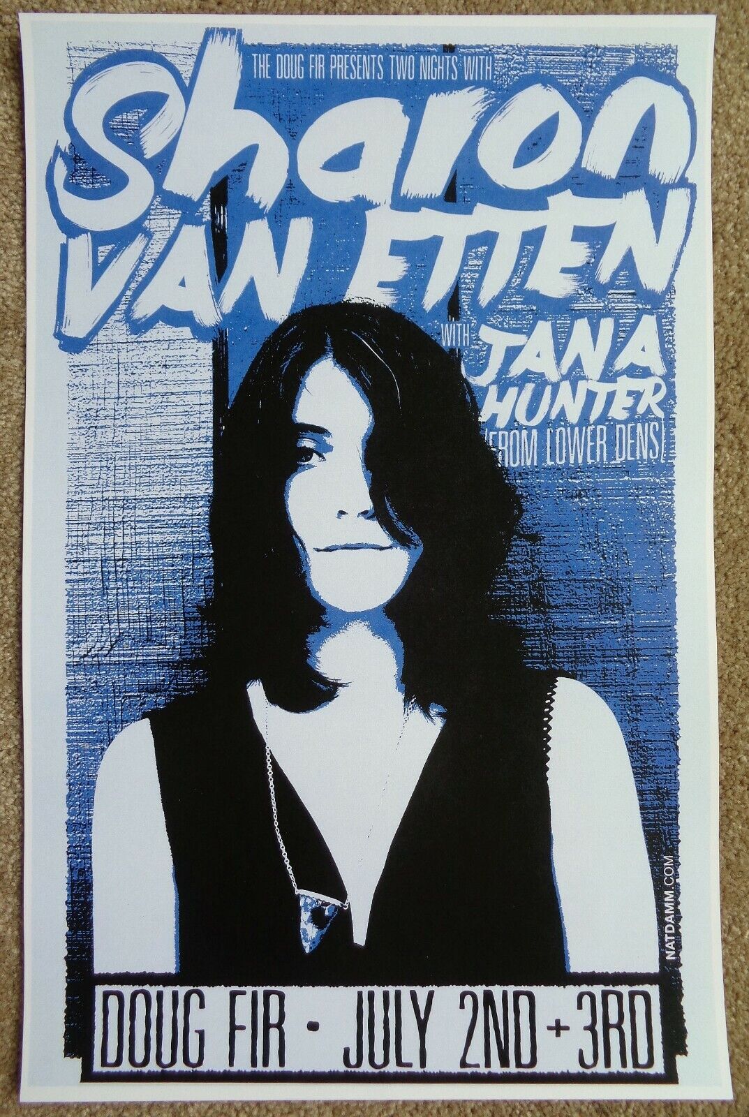 SHARON VAN ETTEN 2014 Gig POSTER Portland Oregon Concert