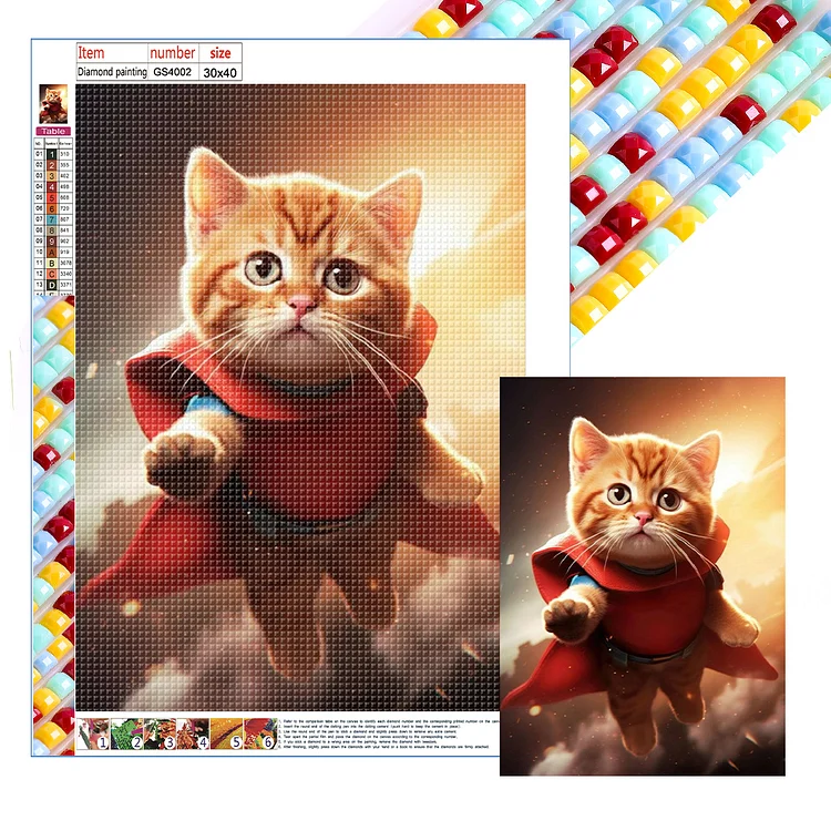 Cat - Full Square - Diamond Painting(30*40cm)