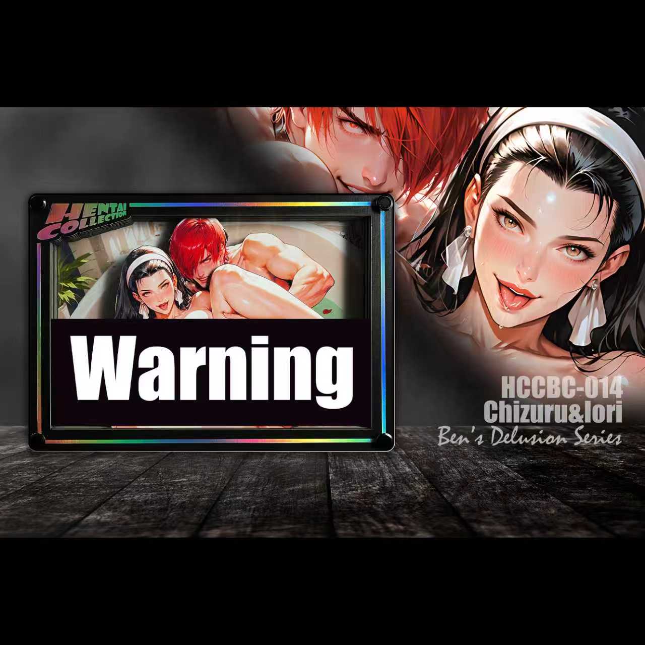 B&W Studio - Chizuru Kagura X Iori Yagami Ben's Delusion World Series Desktop Decor Card #14 The King of Fighters-