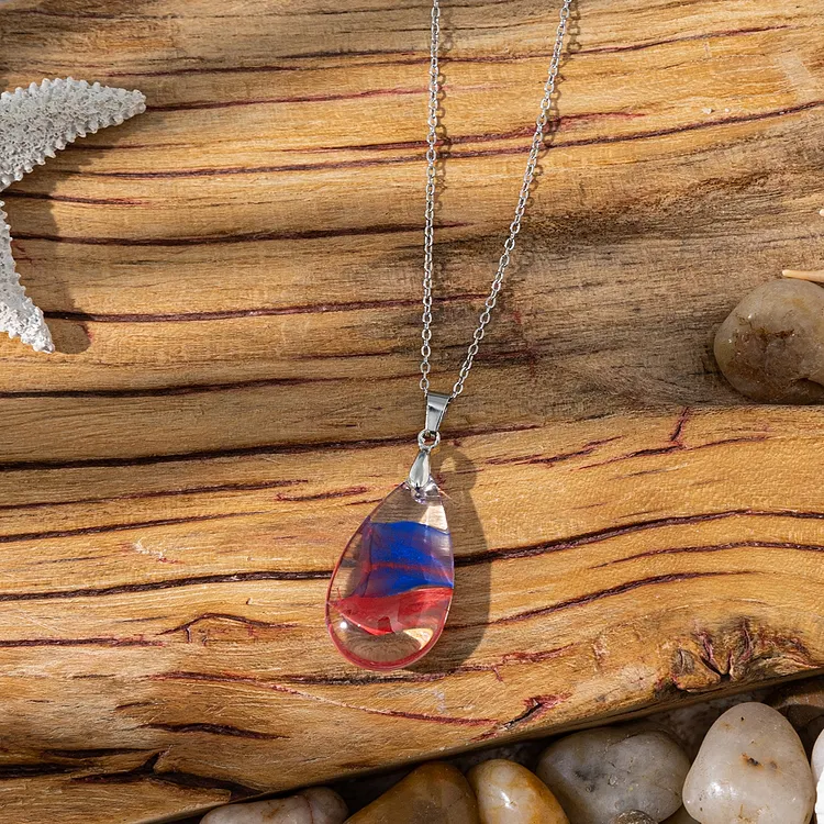 Multicolor Waterdrops Necklace