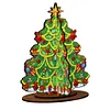 3D Double Sided Drills Diamond Painting Xmas Tree DIY Special Shaped Desk Ornament Kits