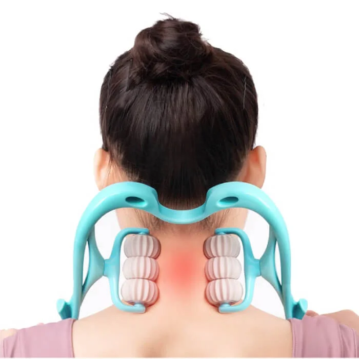 Adjustable Six-Wheel Neck Massager