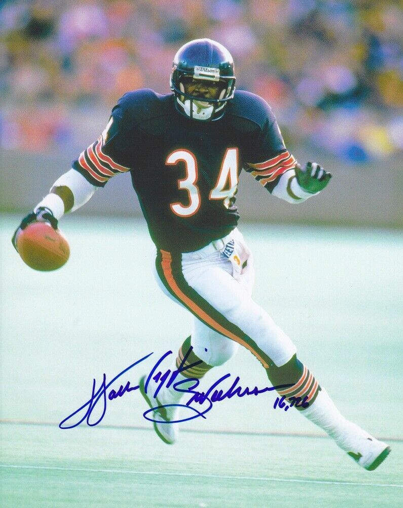 Walter Payton Autographed Signed 8x10 Photo Poster painting HOF Bears REPRINT