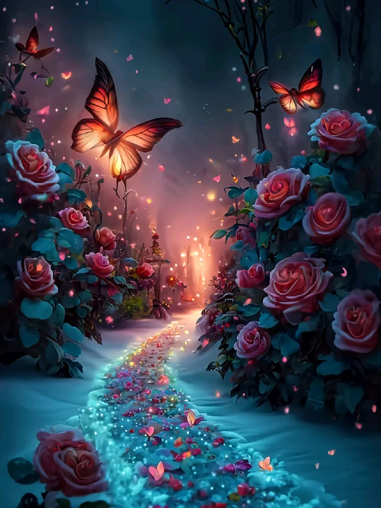 Diamond Painting - Full Round/Square Drill - Butterfly(30*40 - 50*60cm)