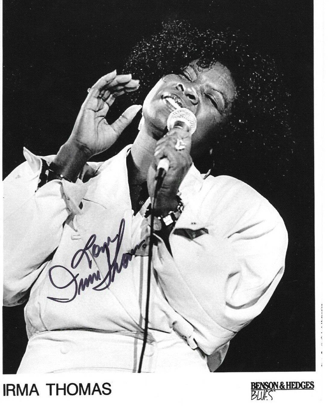 * IRMA THOMAS * signed 8x10 Photo Poster painting * SOUL QUEEN OF NEW ORLEANS * COA * 4