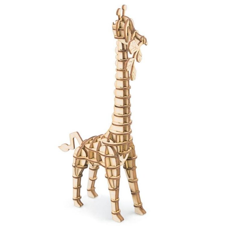  Robotime Online [Only Ship To U.S. ]Rolife Modern 3D Wooden Puzzle - Wild Animals TG206 Giraffe
