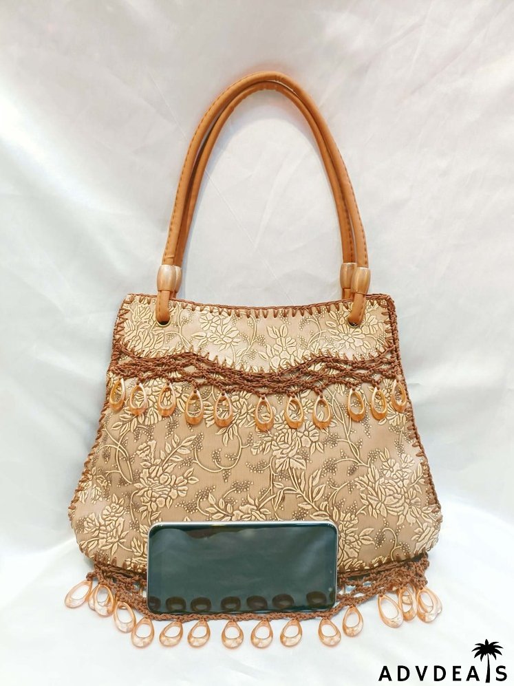 Floral Graphic Vintage Design Tote Bag