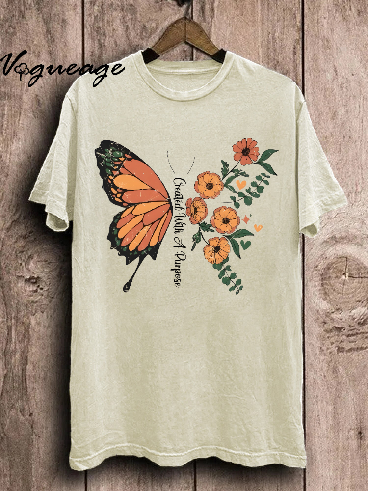 Created With A Purpose Unisex Washed T-Shirt