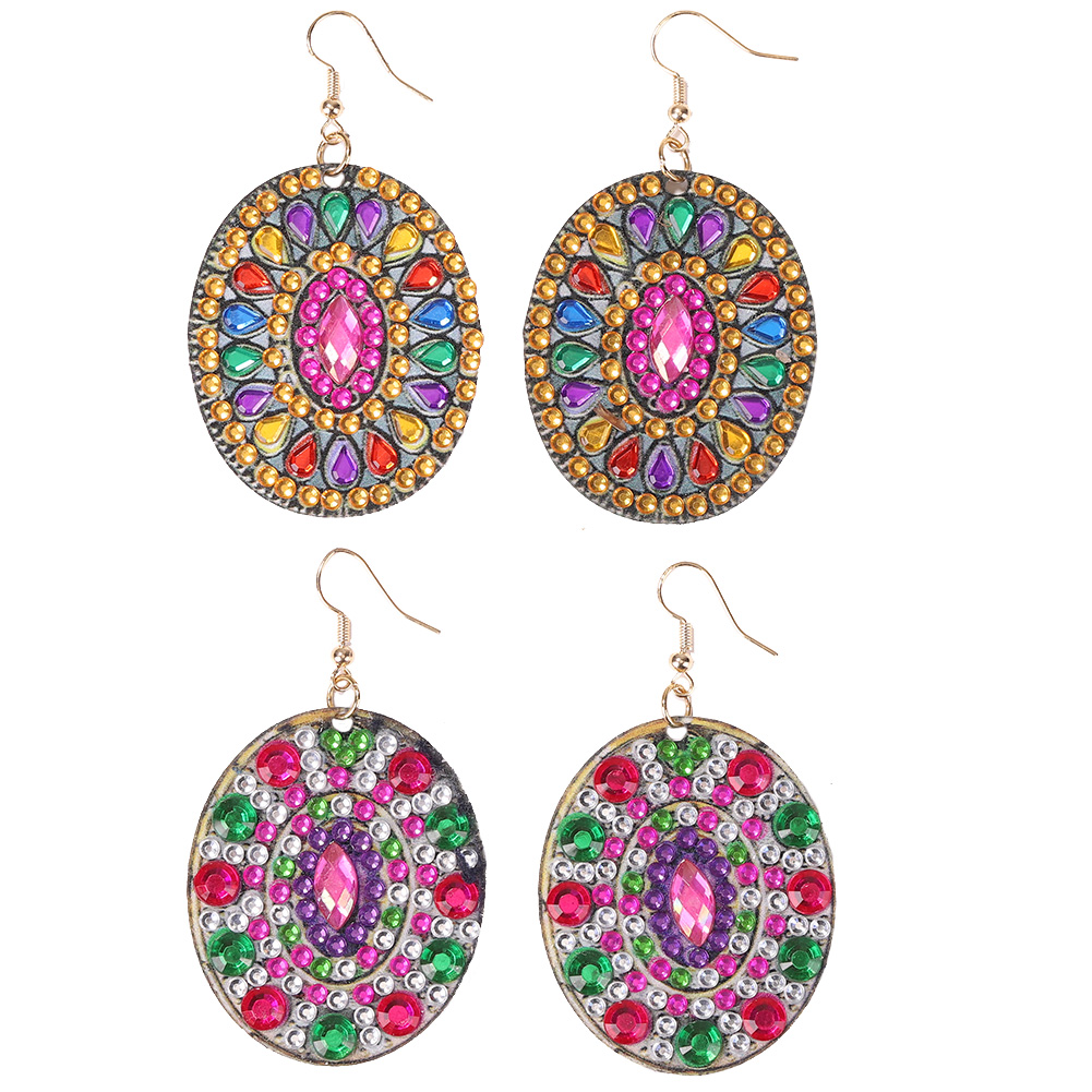 

Mandala Earrings Double Sided - 5D DIY Craft Fashion Accessories, 05, 501 Original