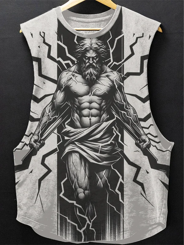 Men's Zeus Myth Art Print Workout Tank Top