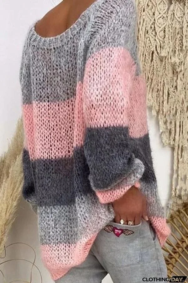 Just The Way You Are Colorblock Sweater