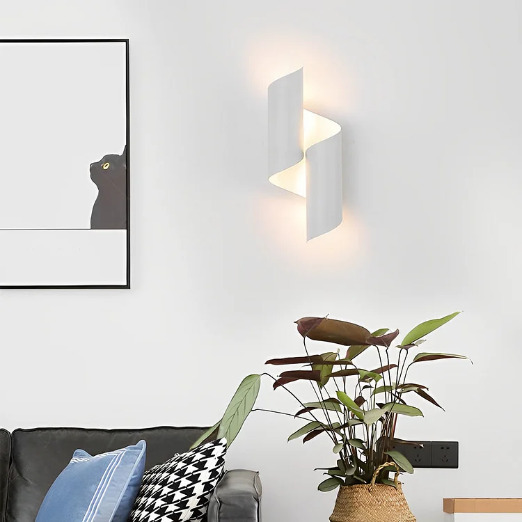 2pcs Symmetrical Creative Up And Down Lighting Modern Wall Light Fixture - Appledas