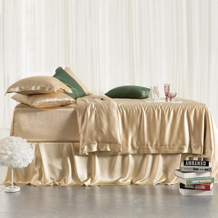 22 Momme Silk Duvet Cover Set | 4pcs-Chouchouhome