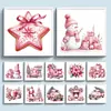 12pcs Christmas Decorations-11CT Stamped Cross Stitch Set 12.5*12.5cm/4.92*4.92in tapestrymarket