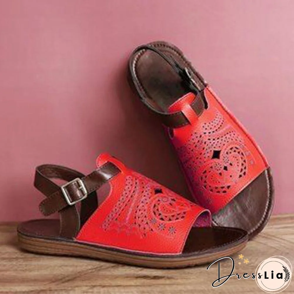 Ethnic Style Comfortable Hollow Sandal