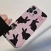 New Purple Black Bunny Phone Case for iPhone 7/8/X/11/12/13/14