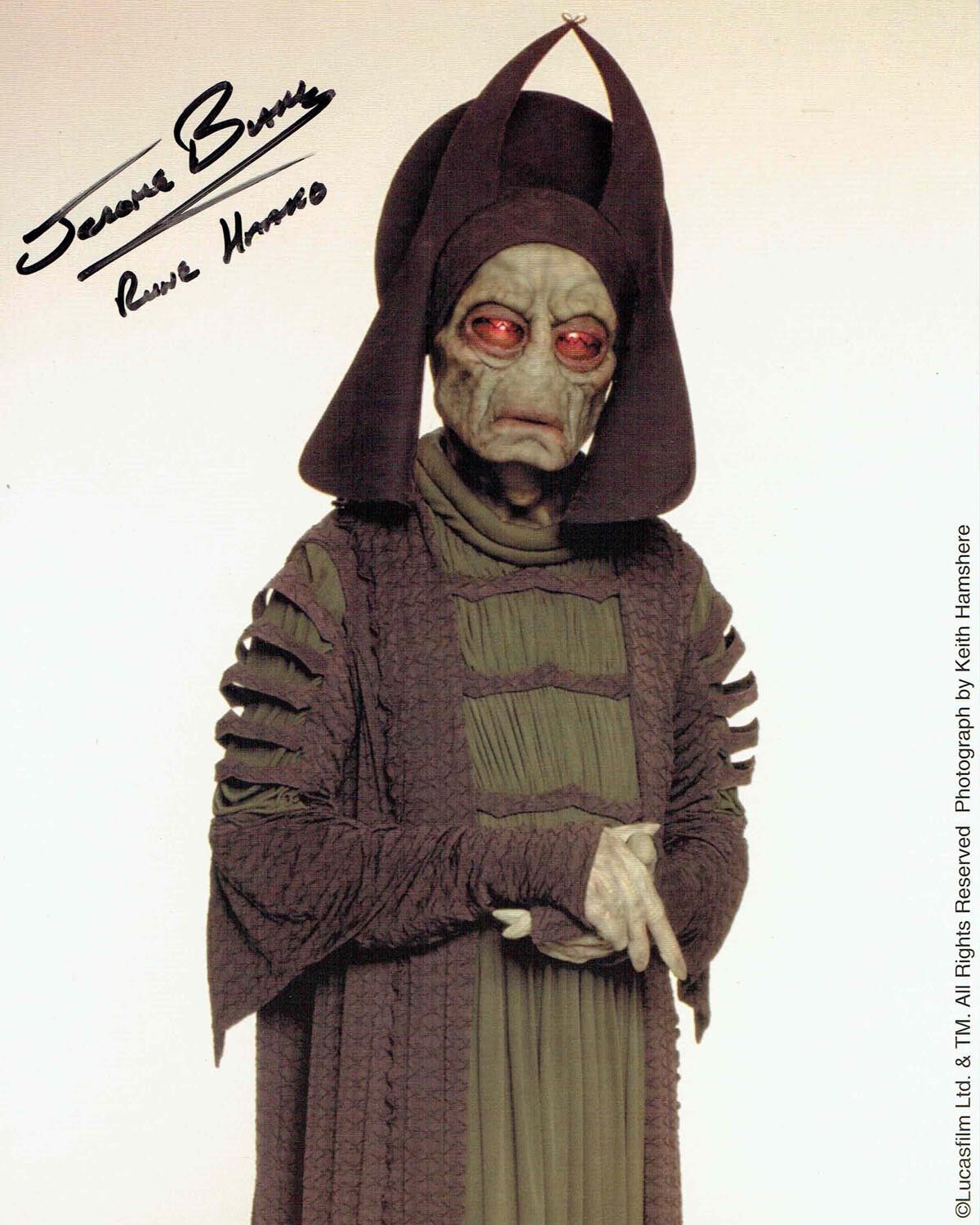 Jerome BLAKE SIGNED Autograph 10x8 Photo Poster painting AFTAL COA Rune Haako Star Wars