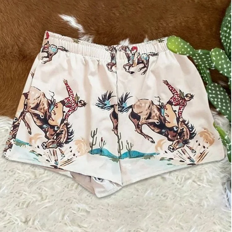 Retro Cowboy Shorts