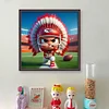 Kansas City Chiefs Football-11CT Stamped Cross Stitch 45*45cm