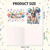 6Pcs anniversaire chien-bricolage carte de voeux