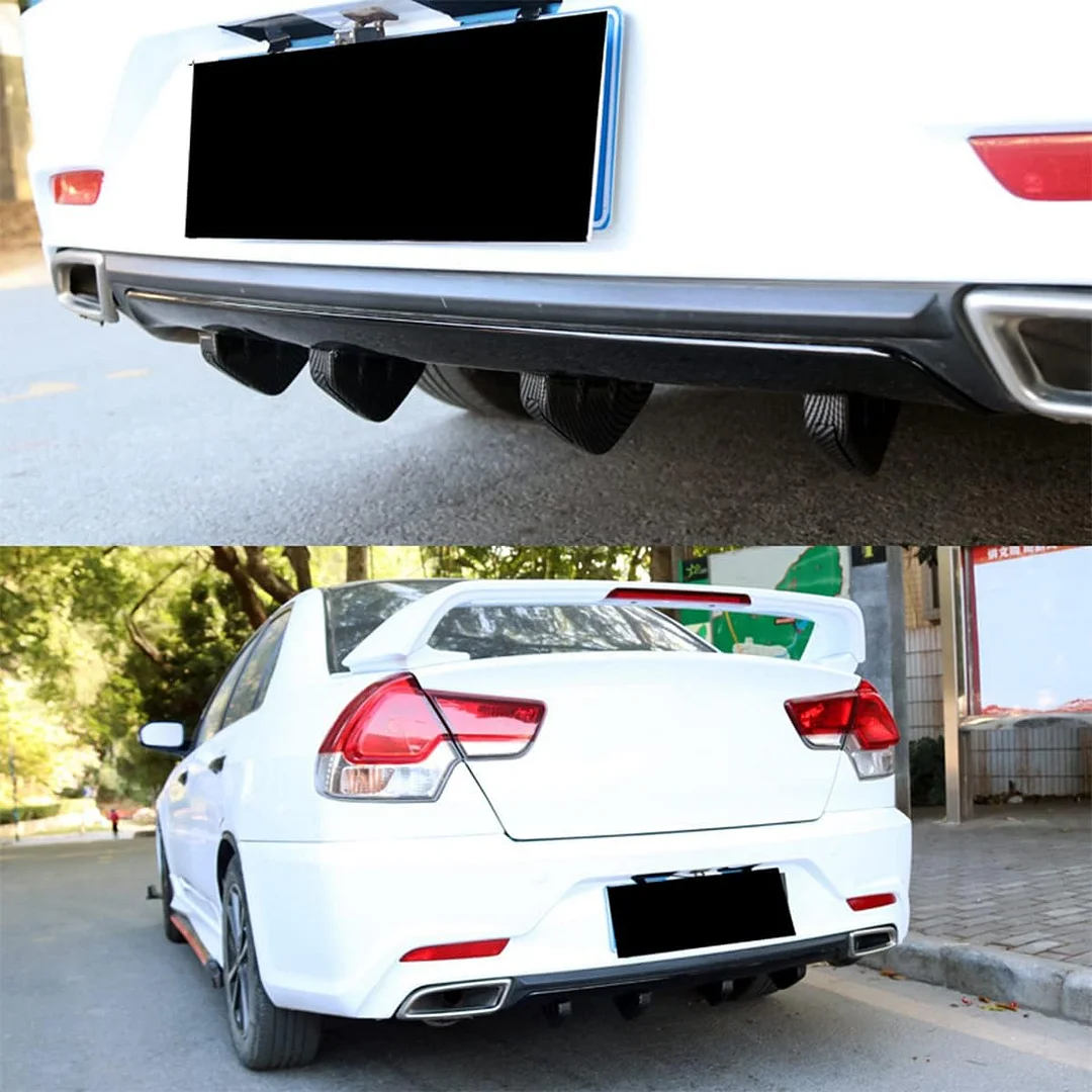 4pcs Car Lower Bumper Lip Diffuser, Anti-collision Accessories Spoiler Protector