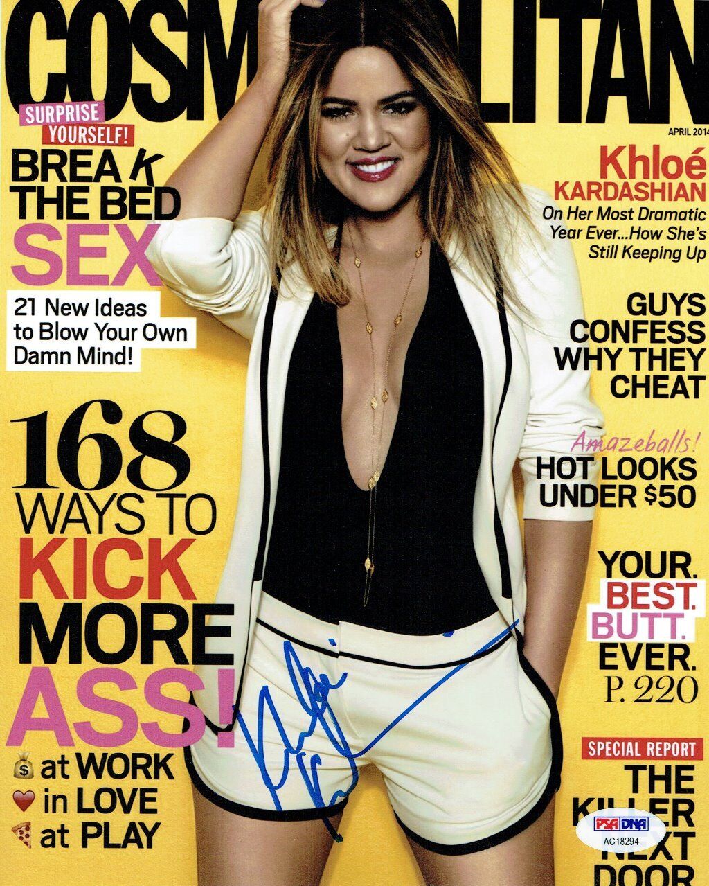 Khloe Kardashian Signed Authentic Autographed 8x10 Photo Poster painting PSA/DNA #AC18294