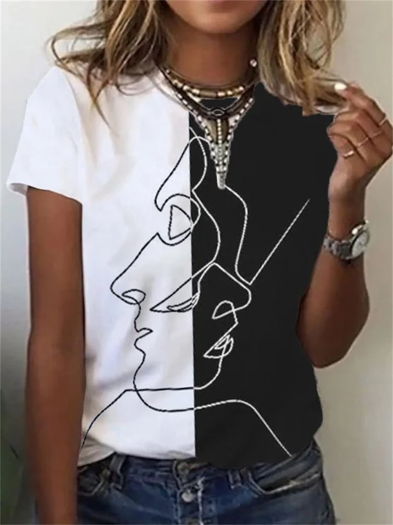 Portrait Printed T-shirt