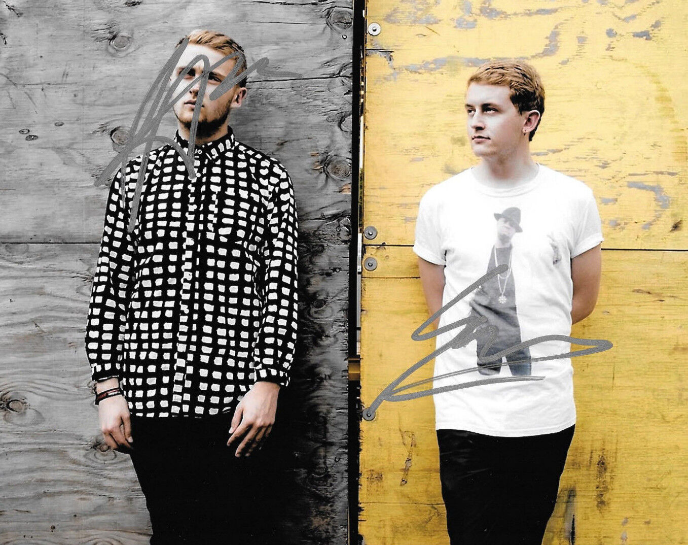 GFA Electronic Music Duo * DISCLOSURE * Band Signed 8x10 Photo Poster painting D3 COA