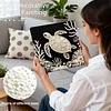 (25x25cm)DIY Pearl Painting Framed Handmade Pearl Material Art Kit Living Room Decor