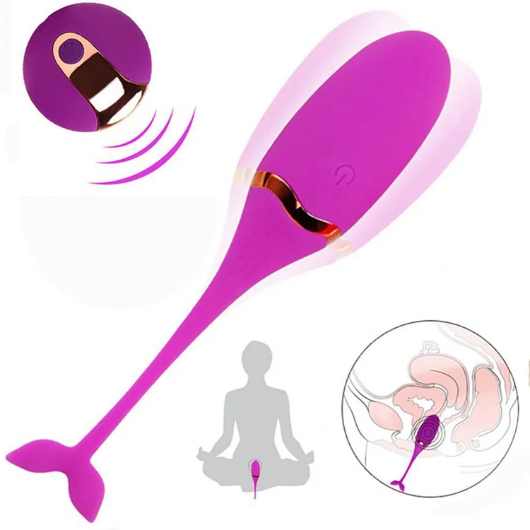 Remote Control Small Tadpole Fishtail Vibrating Egg Sex Toy 
