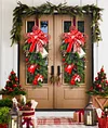 🔥Christmas Hot Sale🔔🍭2022 New Large Candy Bell Swag Christmas Wreath-mysite-Adracos