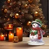 2D flacher Schneemann Druck DIY Desktop Diamond Art Kits für Home Office Desktop Dekor