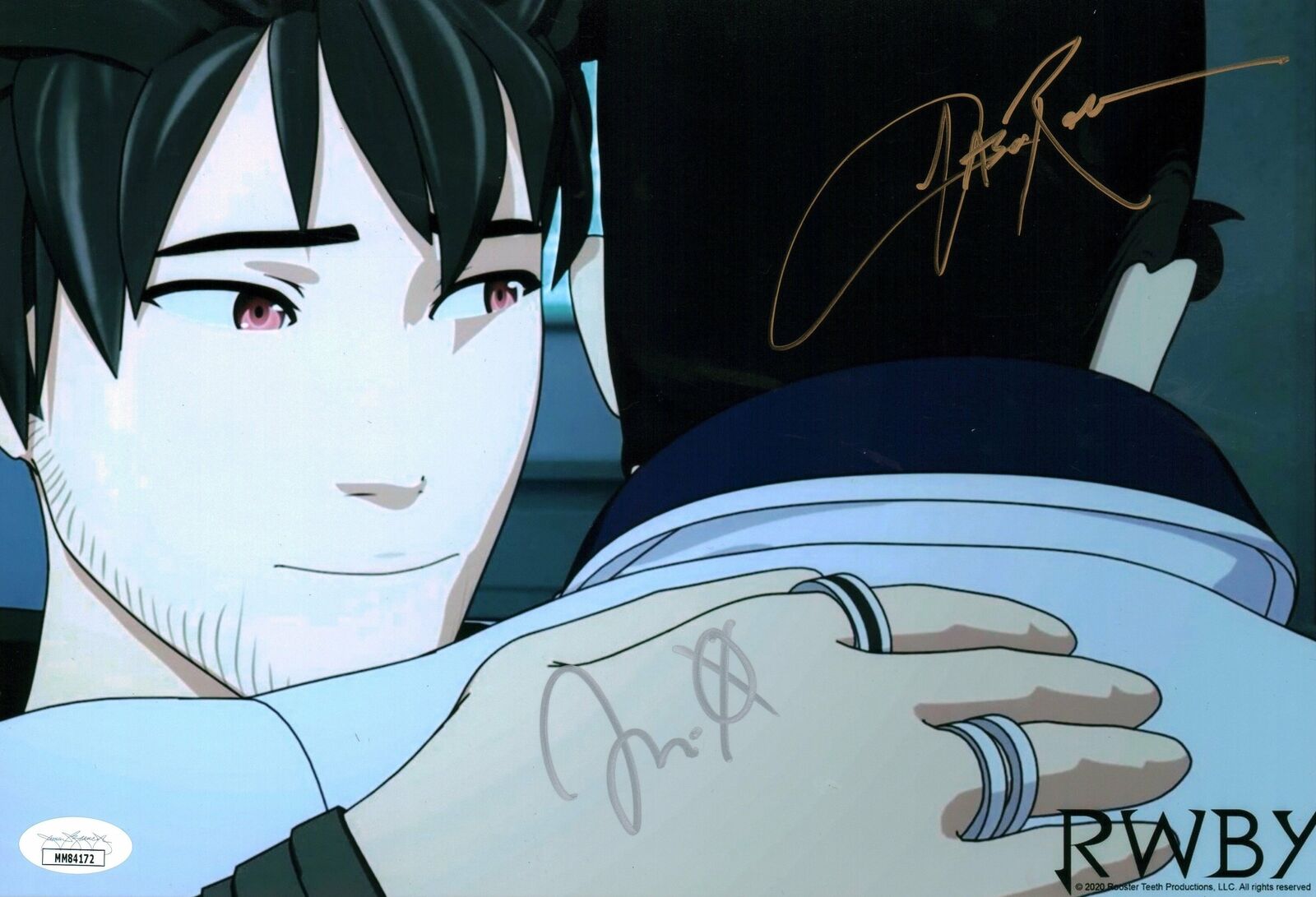 Team RWBY Qrow Branwen James Ironwood 8x12 Photo Poster painting Signed Liebrecht Rose JSA COA