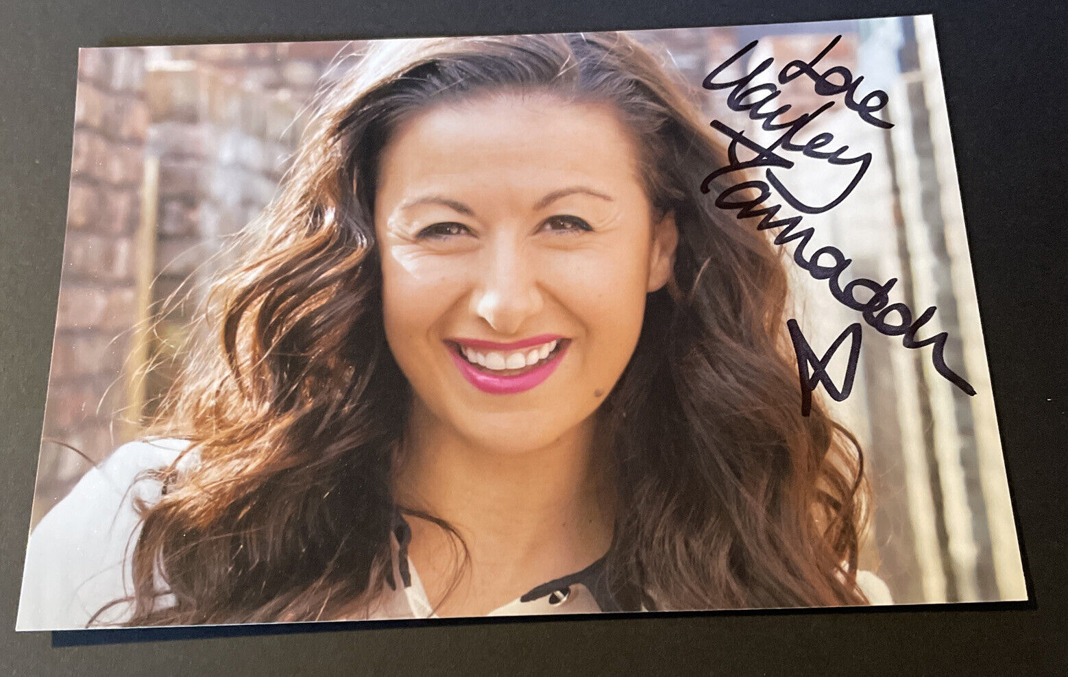 Hayley Tamaddon Corrie Emmerdale Actress Dancing on Ice Hand Signed Photo Poster painting 6x4