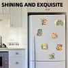 12 STÜCKE 2d flache DIY Diamant Kunst Kühlschrank Aufkleber Kits für Wohnkultur (Schildkröte)
