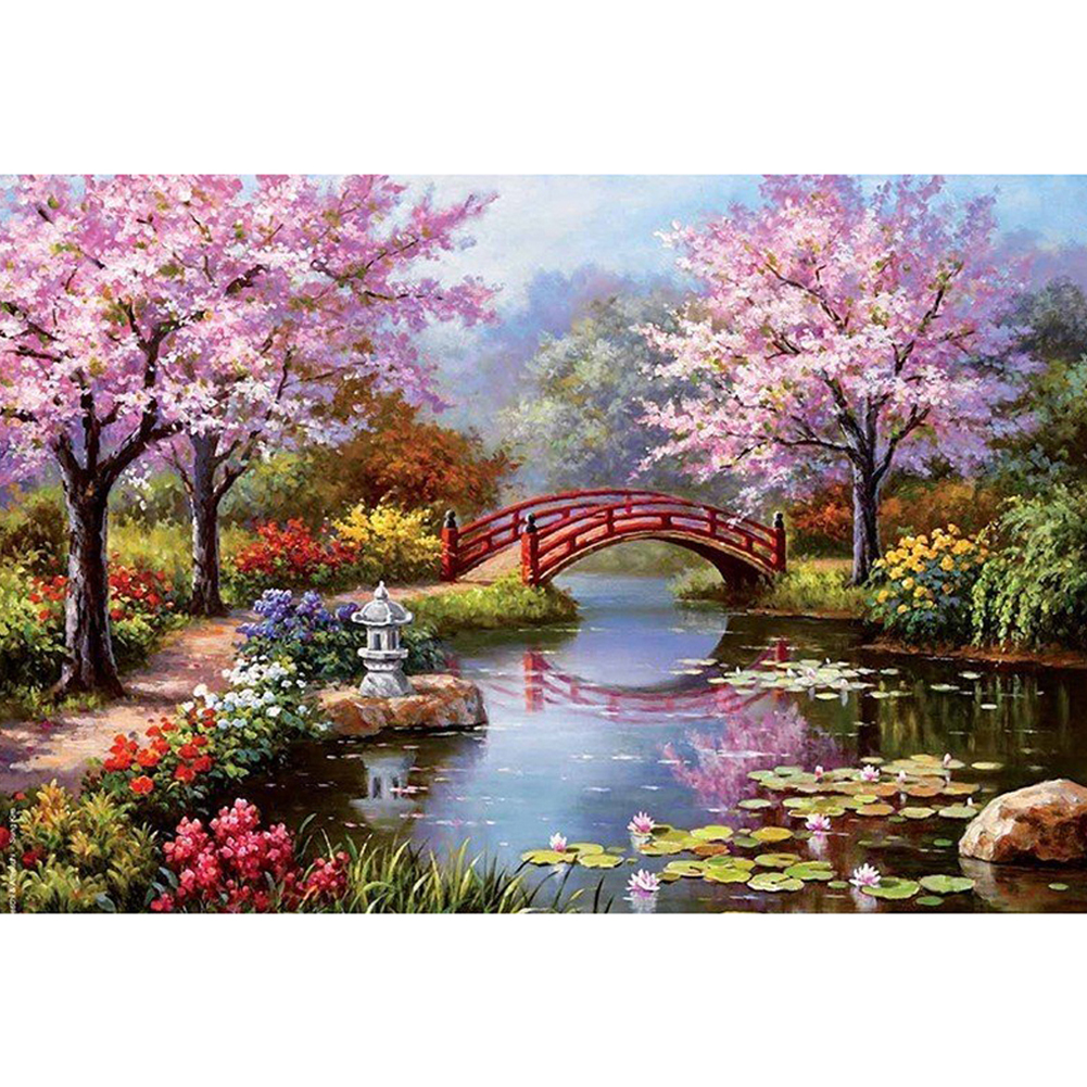 

Garden - Round/Square Drill Diamond Painting - 50*40CM, Round diamond 40*50cm, 501 Original