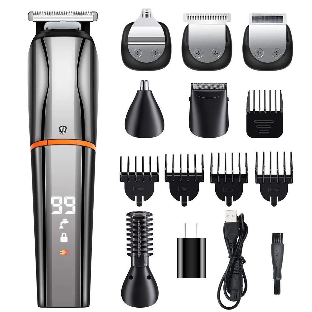 6 In 1 Hair Grooming Kit Waterproof Cordless Clipper