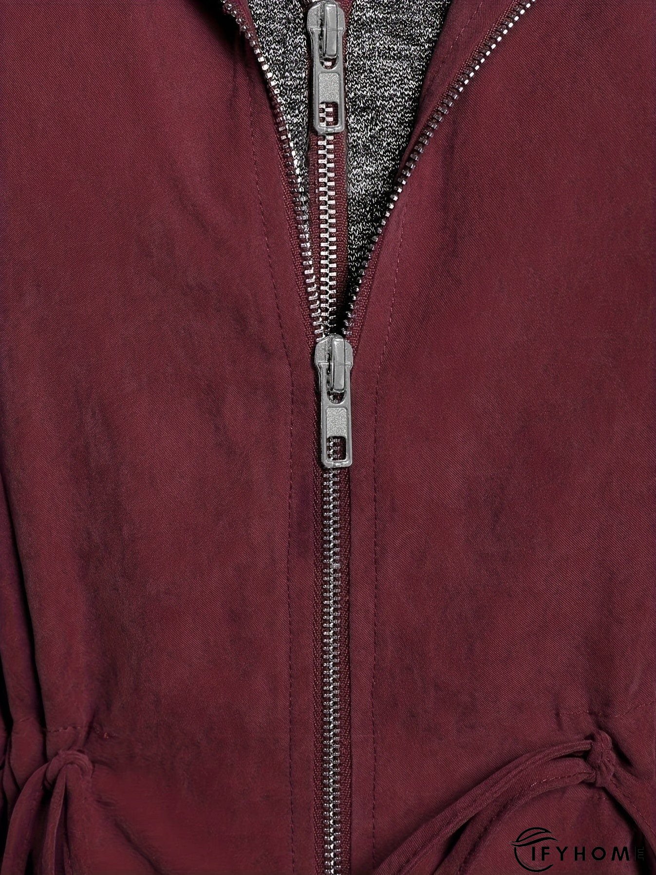 Plus Size Winter Coat with Pockets | IFYHOME