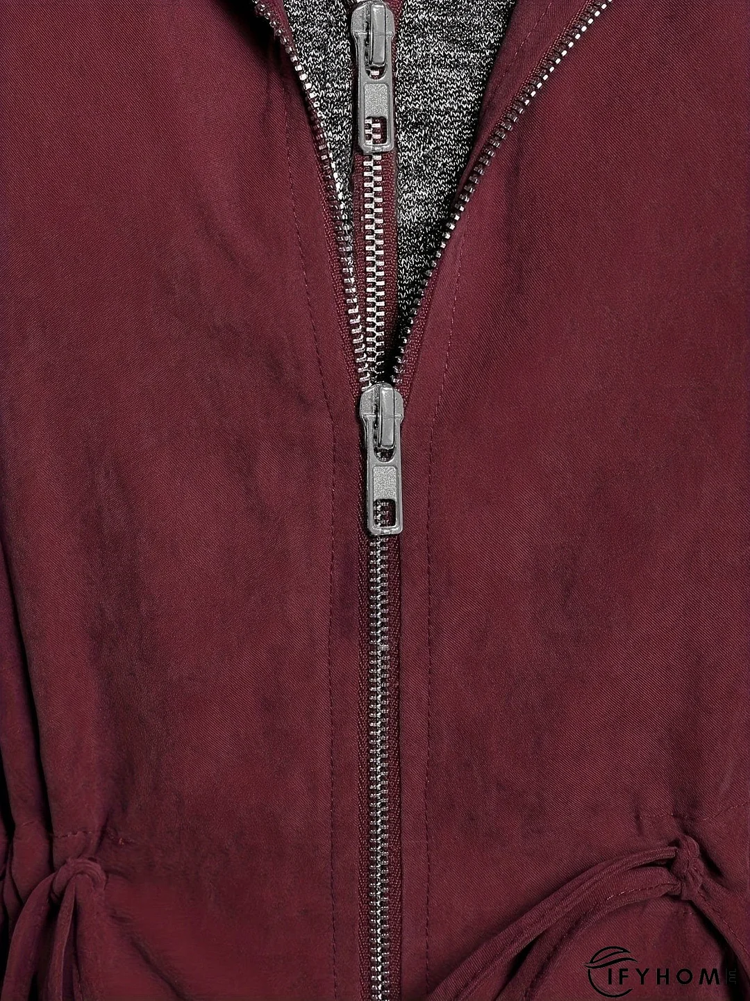 Plus Size Winter Coat with Pockets | IFYHOME