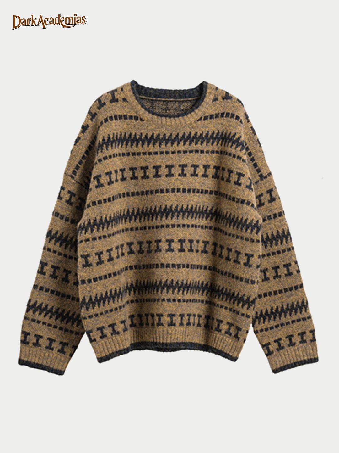 Darkacademias Tone Dark French Stripe Sweater
