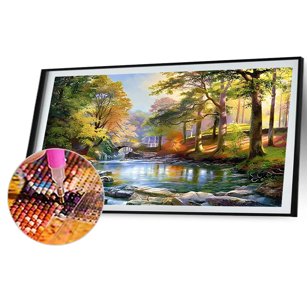 2pcs Diamond Painting - Full Round Drill - Landscape(Canvas|70*40cm)