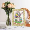 DIY Diamond Painting Clear Acrylic Frame Desktop Ornament with Display Stand, Craft Decor Kits