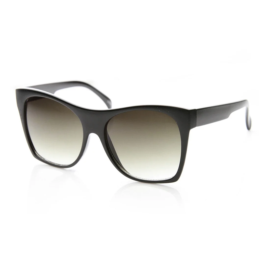 Womens Oversized High Temple Square Frame Cat Eye glasses