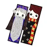 2pcs Creative DIY Diamond Painting Bookmark Special Leather Tassel Kits