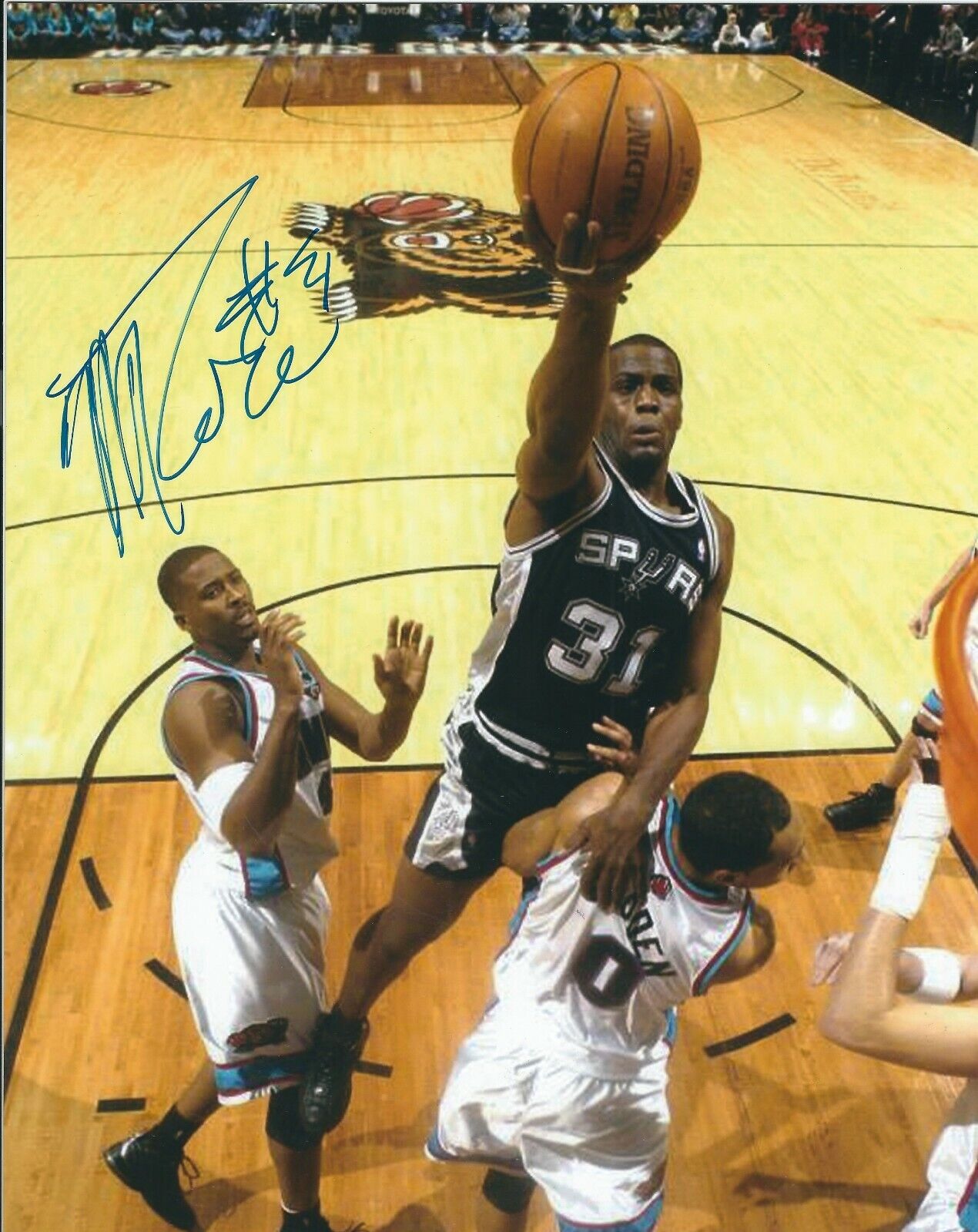 Autographed MALIK ROSE San Antonio Spurs 8X10 Photo Poster painting - COA