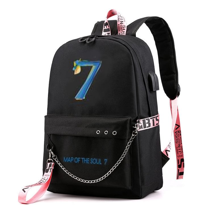 BTS Bag Black Laptop Backpack