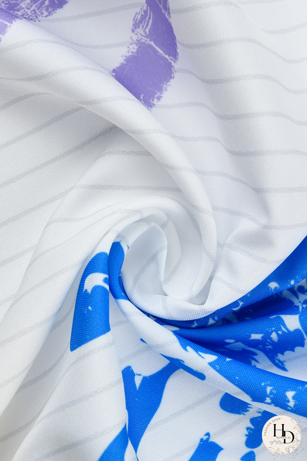 White Casual Print Patchwork Turndown Collar Tops