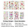 8 Unique Designs DIY Self-Adhesive Gem & Rhinestone Stickers Sparkling Jewel Stickers for Crafts & Decorations